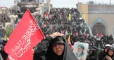 ببینید/ جمعیت حاضر در مراسم رهبر شهید در مصلی