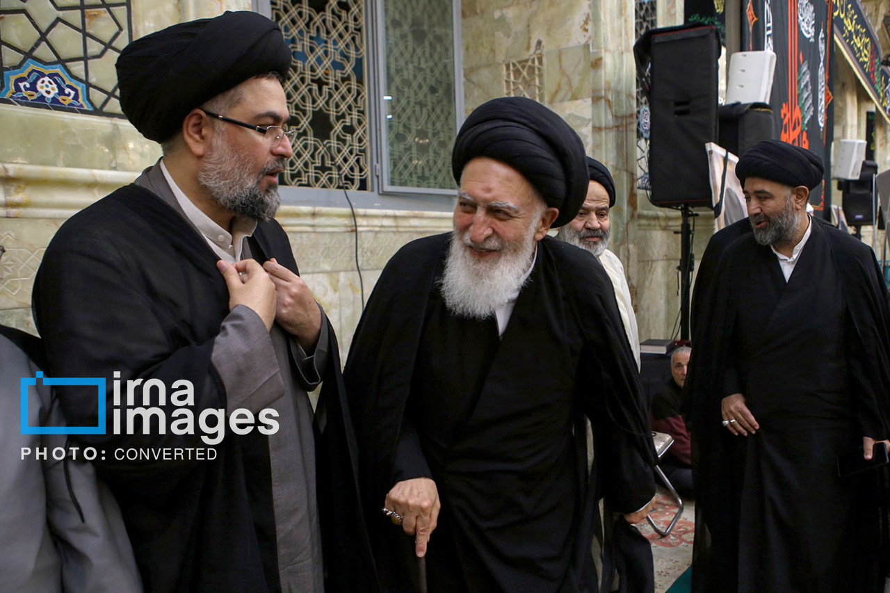 تصاویر: مراسم چهلم ارتحال آیت‌الله شبیری زنجانی در قم