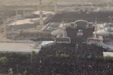 ببینید/ تصاویر هوایی از اقامه نماز بر پیکر رهبر شهید در جمکران
