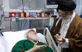 تصاویر : عیادت رهبر معظم انقلاب از آیت الله هاشمی شاهرودی