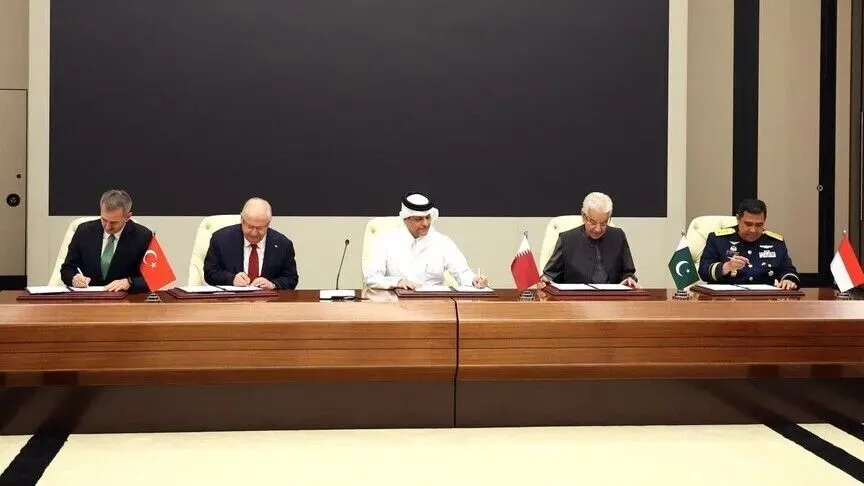 ترکیه، قطر، پاکستان و اندونزی توافق‌نامه همکاری دفاعی امضا کردند / دوحه: این توافق حوزه‌های تولید تجهیزات دفاعی، آموزش‌های فنی را در برمی‌گیرد