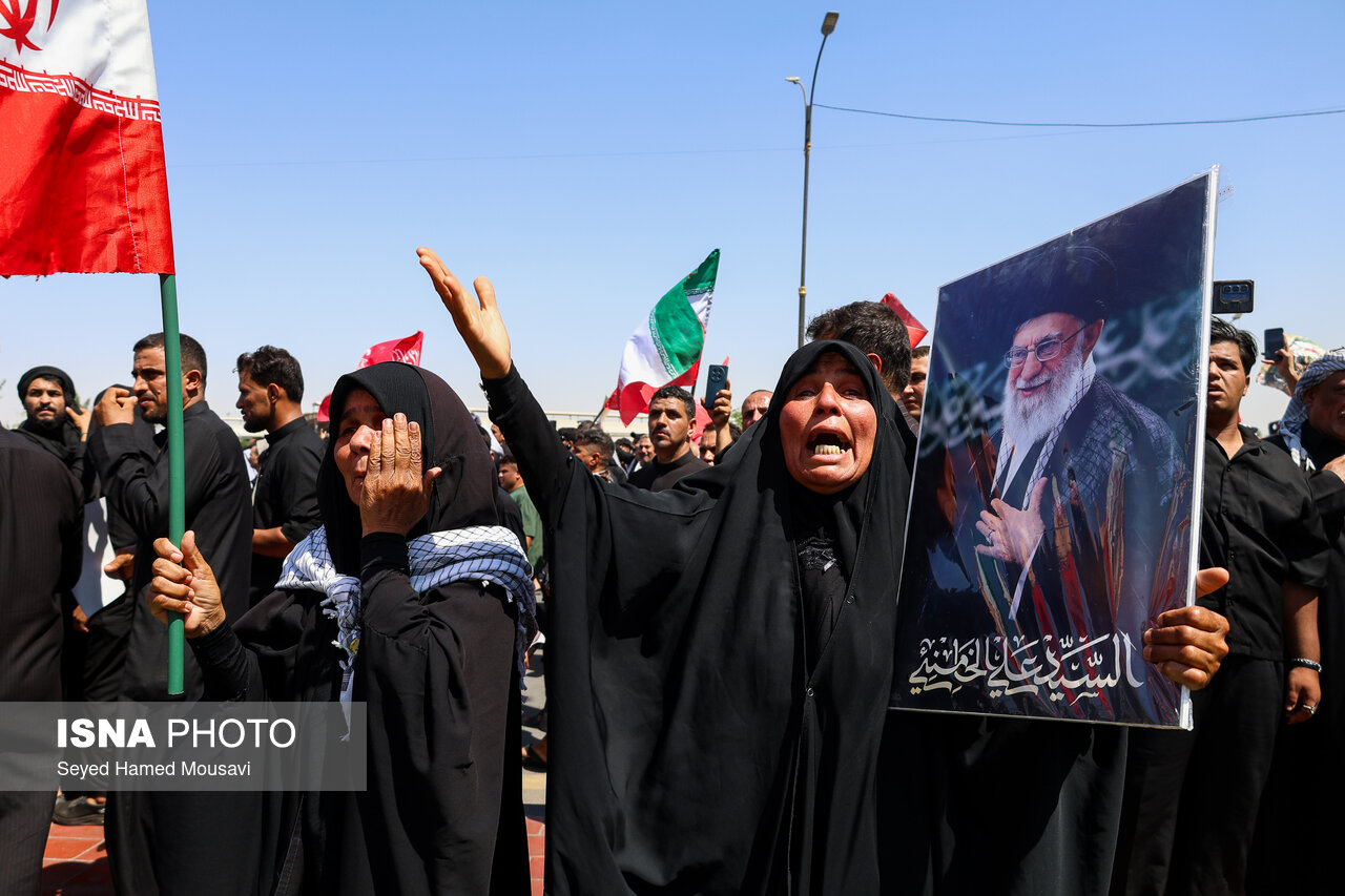 تصاویر: تشییع پیکر مطهر رهبر شهید انقلاب در نجف اشرف