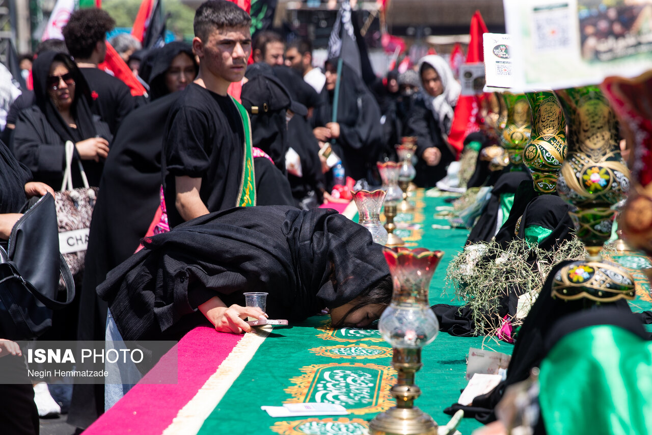 تصاویر: مراسم پیاده‌روی جاماندگان اربعین حسینی در تهران
