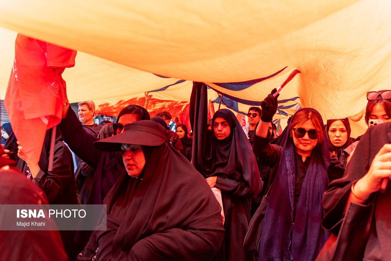 تصاویر: مراسم پیاده‌روی جاماندگان اربعین حسینی در تهران