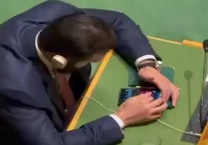 ببینید / اینستاگردی جولانی حین سخنرانی اردوغان در سازمان ملل متحد