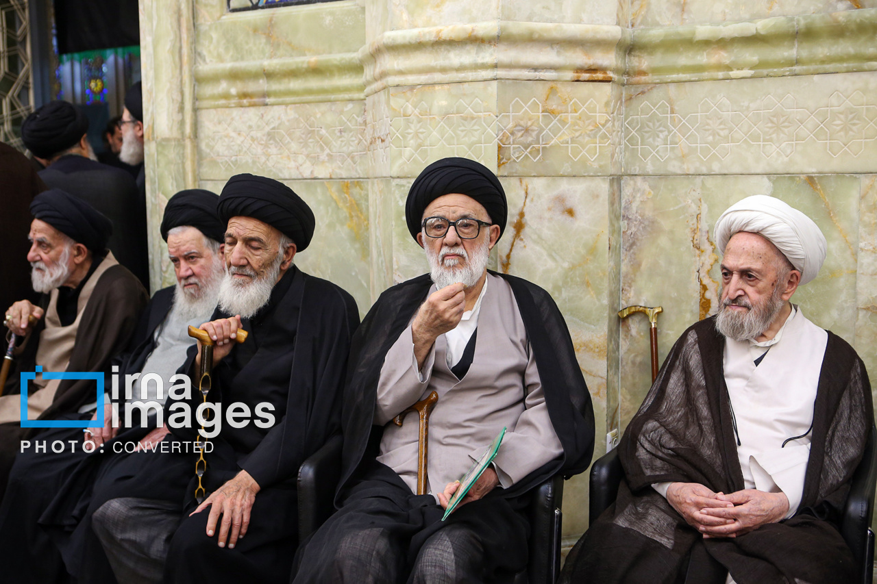 تصاویر: مراسم چهلم ارتحال آیت‌الله شبیری زنجانی در قم