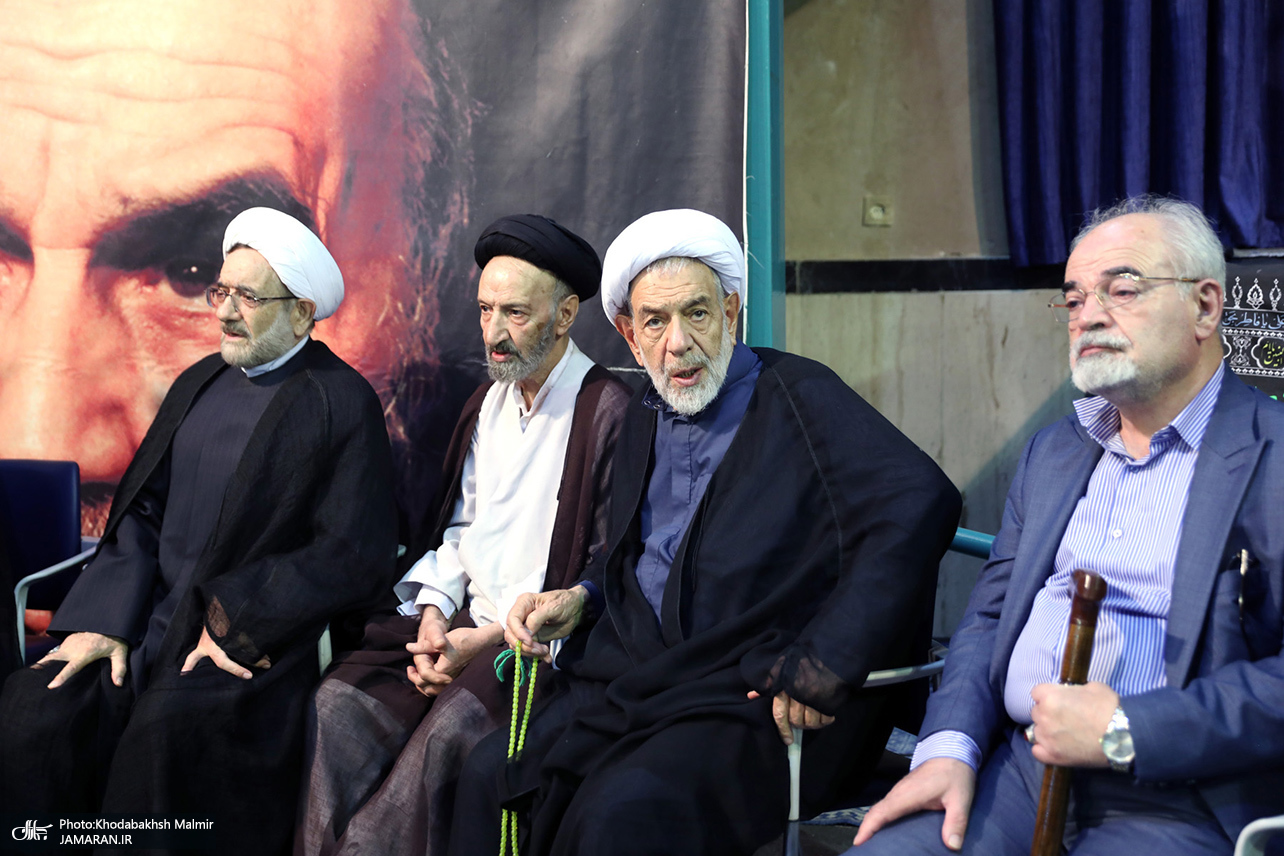 تصاویر: مراسم بزرگداشت مادر همسر سید حسن خمینی و همسر آیت الله موسوی بجنوردی