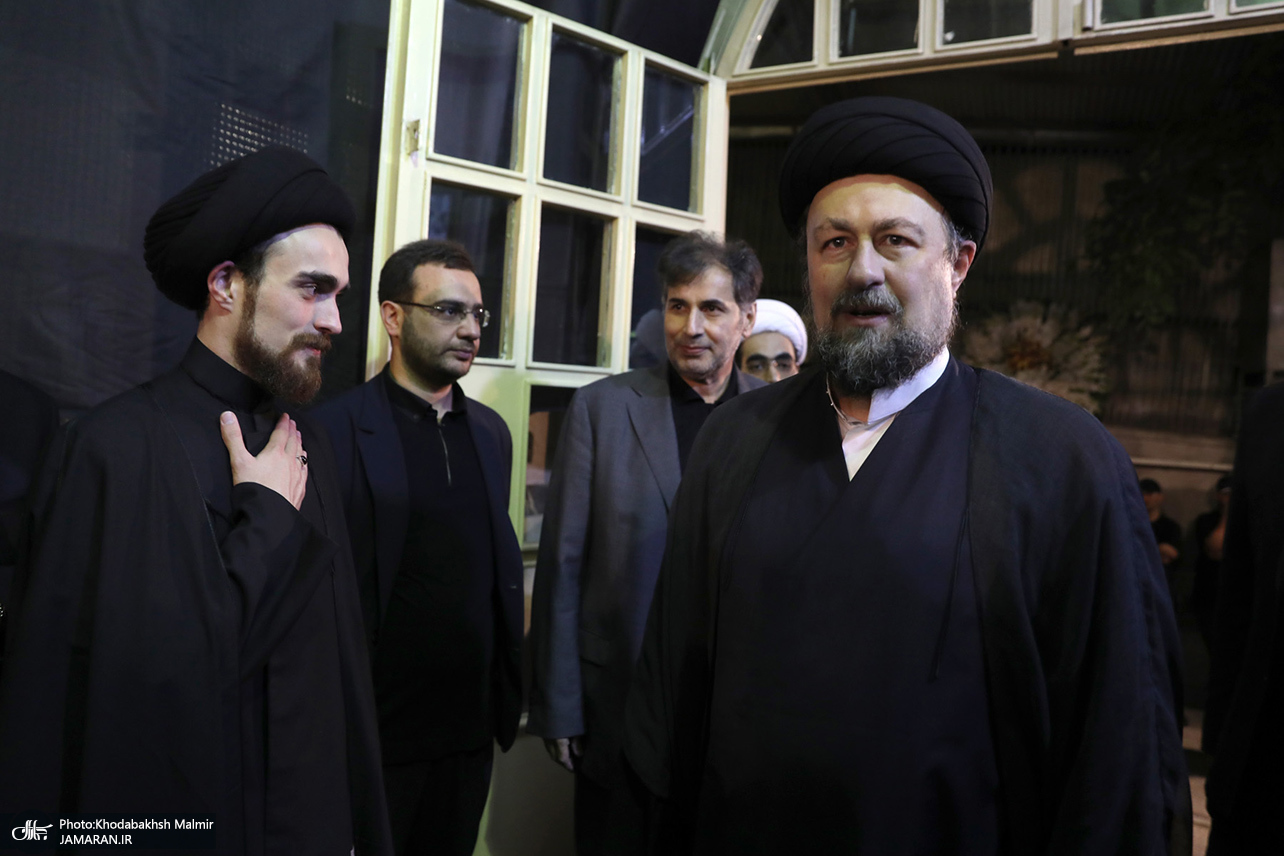تصاویر: مراسم بزرگداشت مادر همسر سید حسن خمینی و همسر آیت الله موسوی بجنوردی