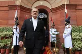 ببینید/ بازدید پزشکیان از سرسرای ایرانی دوران فتحعلی‌ شاه در کاخ ریاست جمهوری هند
