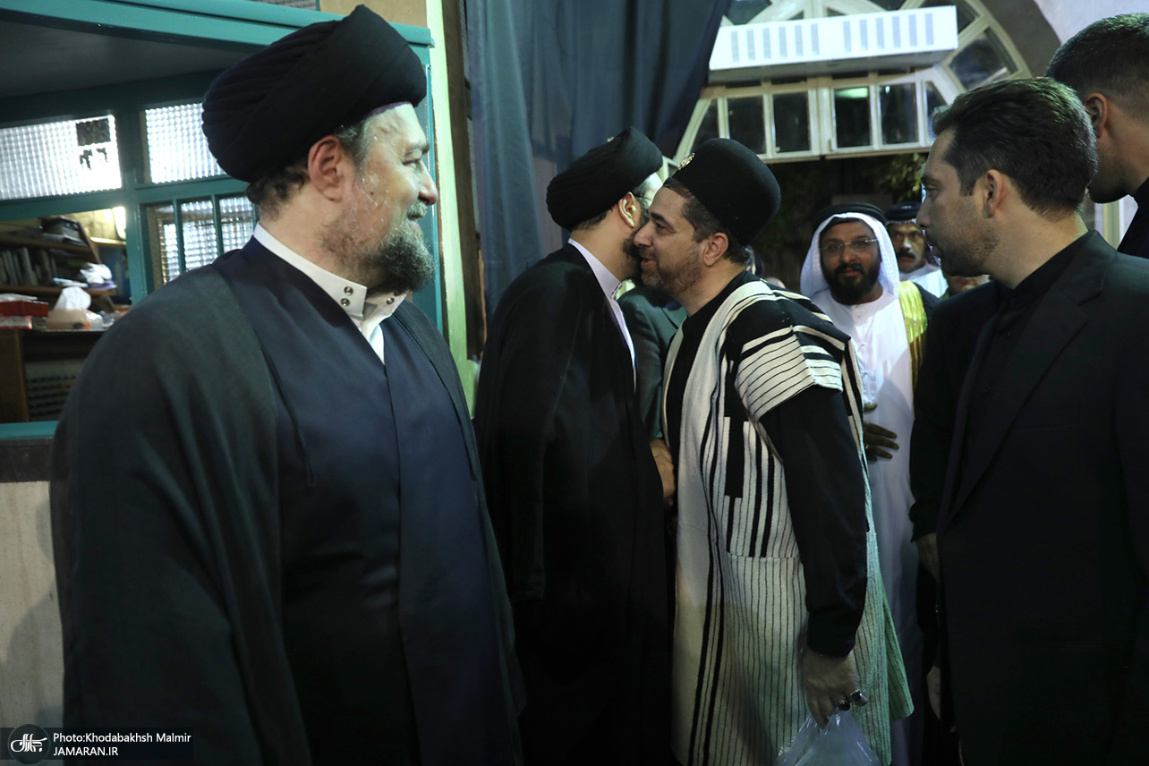 تصاویر: مراسم بزرگداشت مادر همسر سید حسن خمینی و همسر آیت الله موسوی بجنوردی