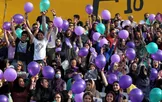 تصاویر : جشن هواداران روحانی در رشت و کرمان