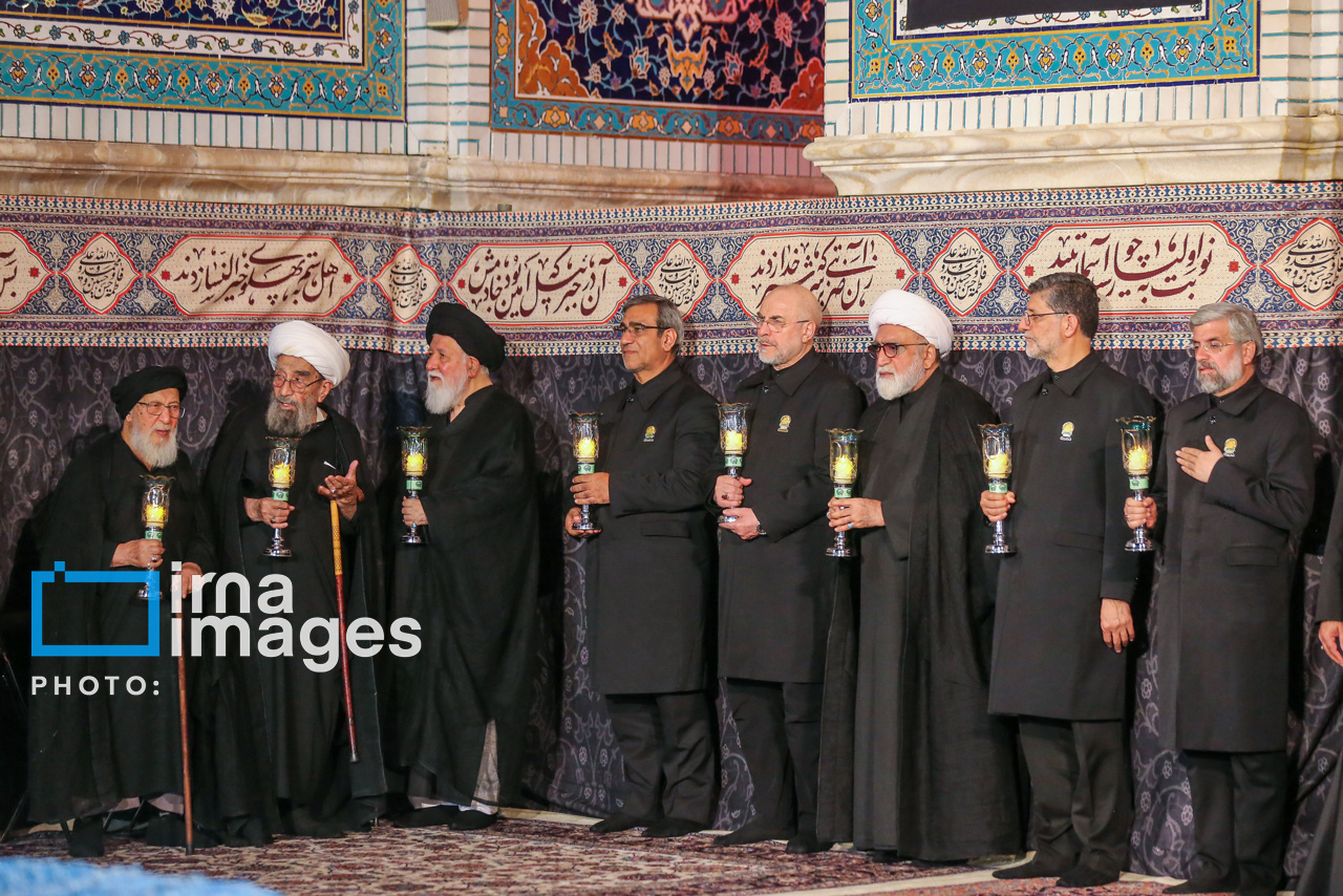 تصاویر: مراسم خطبه‌خوانی شب شهادت امام رضا(ع) در حرم مطهر رضوی