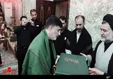 اهداء پرچم گنبد منور رضوی به حرم مطهر امام حسین(ع)