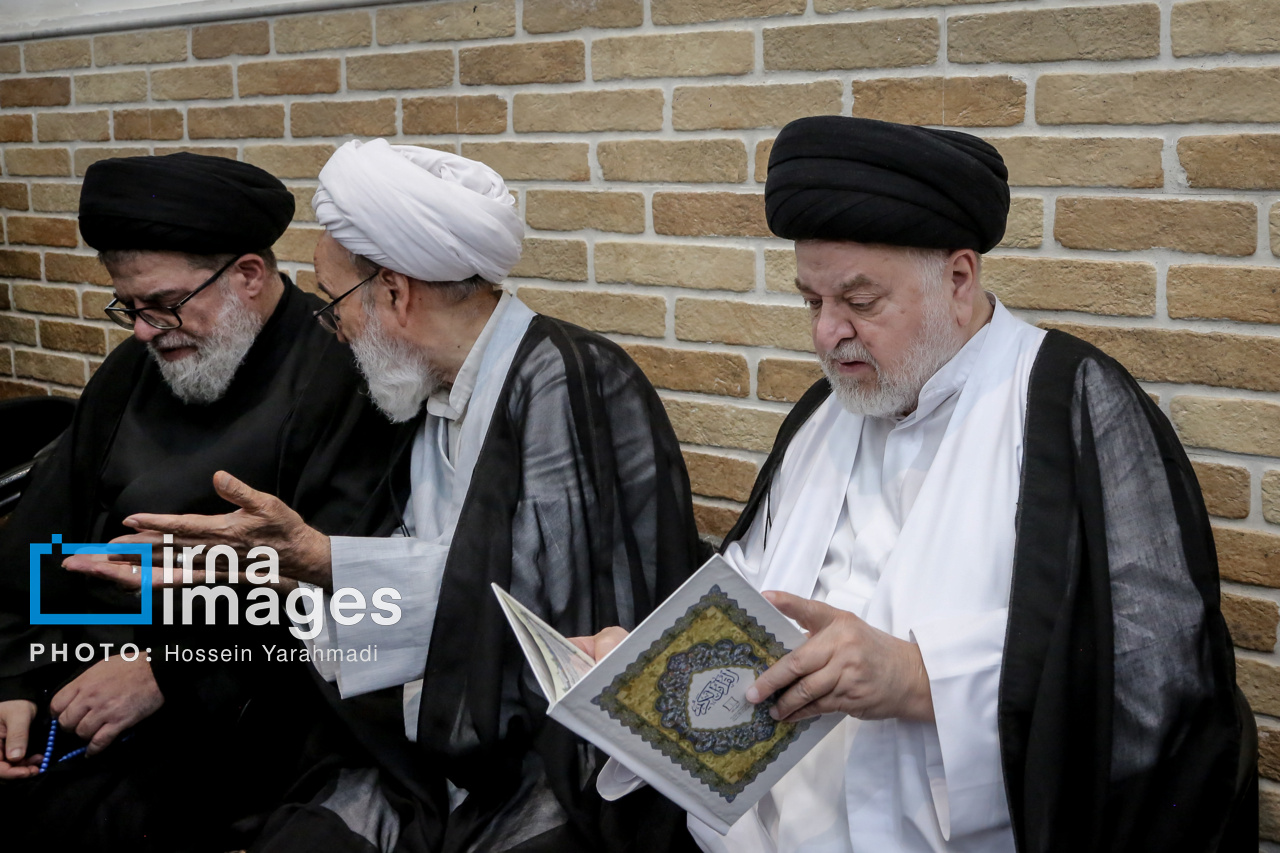 تصاویر: مراسم وداع با پیکر آیت‌الله «شبیری زنجانی»