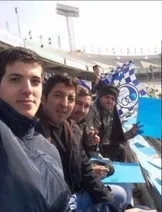 عکس/ صابر کاظمی در ورزشگاه آزادی بین هواداران استقلال