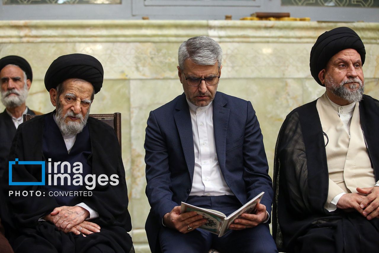 تصاویر: مراسم چهلم ارتحال آیت‌الله شبیری زنجانی در قم