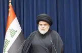 ببینید/ حضور مقتدی صدر در بین عزاداران رهبر شهید انقلاب در نجف