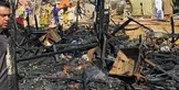 آتش سوزی جنگلوک چابهار؛ تحمیل خسارت سنگین به صیادان / سوختن بیش از نیمی از غرفه های پلاژ ساحلی تیس/ تلفات جانی گزارش نشده