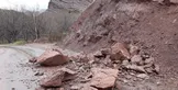بازگشایی محور کندوان / احتمال ریزش سنگ در محورهای کوهستانی به دلیل بارندگی