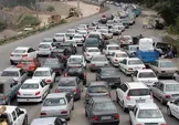 ترافیک در محور هراز فوق سنگین است