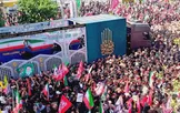 ببینید / لحظات پایانی مراسم تشییع پیکر مطهر رهبر شهید انقلاب در تهران