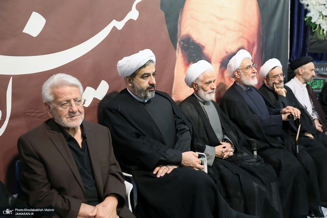 تصاویر: مراسم بزرگداشت مادر همسر سید حسن خمینی و همسر آیت الله موسوی بجنوردی