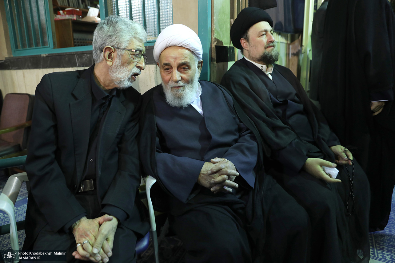 تصاویر: مراسم بزرگداشت مادر همسر سید حسن خمینی و همسر آیت الله موسوی بجنوردی