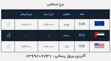 قیمت دلار، امروز ۳۱ اردیبهشت