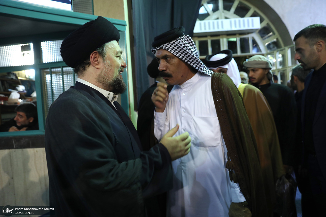 تصاویر: مراسم بزرگداشت مادر همسر سید حسن خمینی و همسر آیت الله موسوی بجنوردی