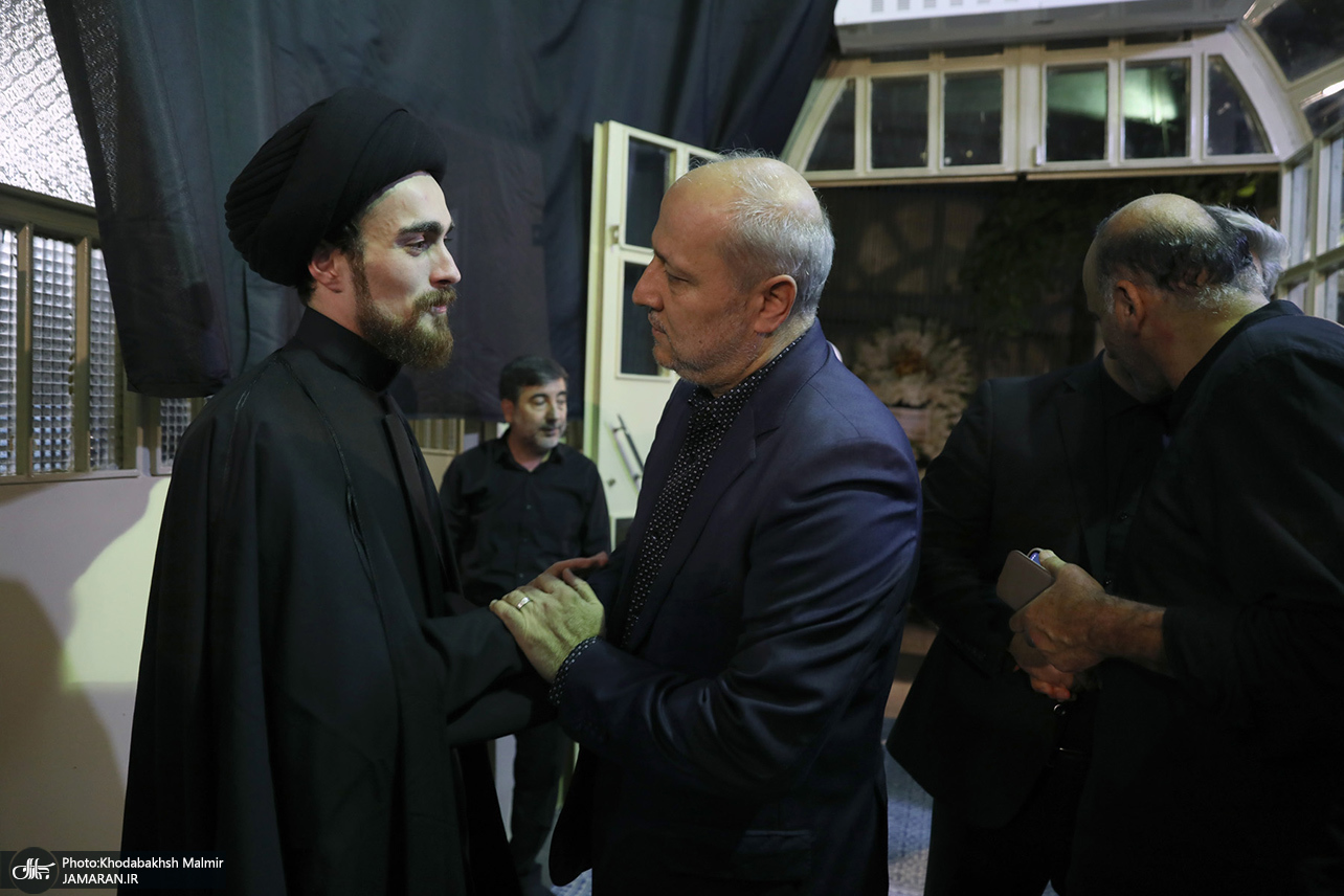 تصاویر: مراسم بزرگداشت مادر همسر سید حسن خمینی و همسر آیت الله موسوی بجنوردی